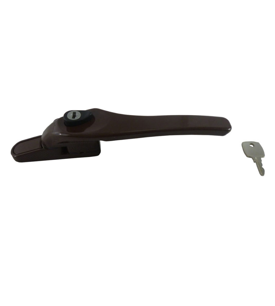 Sealco Timber Cockspur Window Handle Locking Brown Left Hand - Image 2