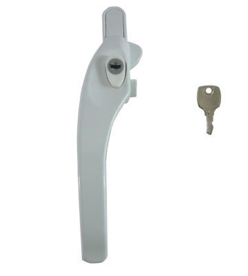 Sealco Timber Cockspur Window Handle Locking White Left Hand