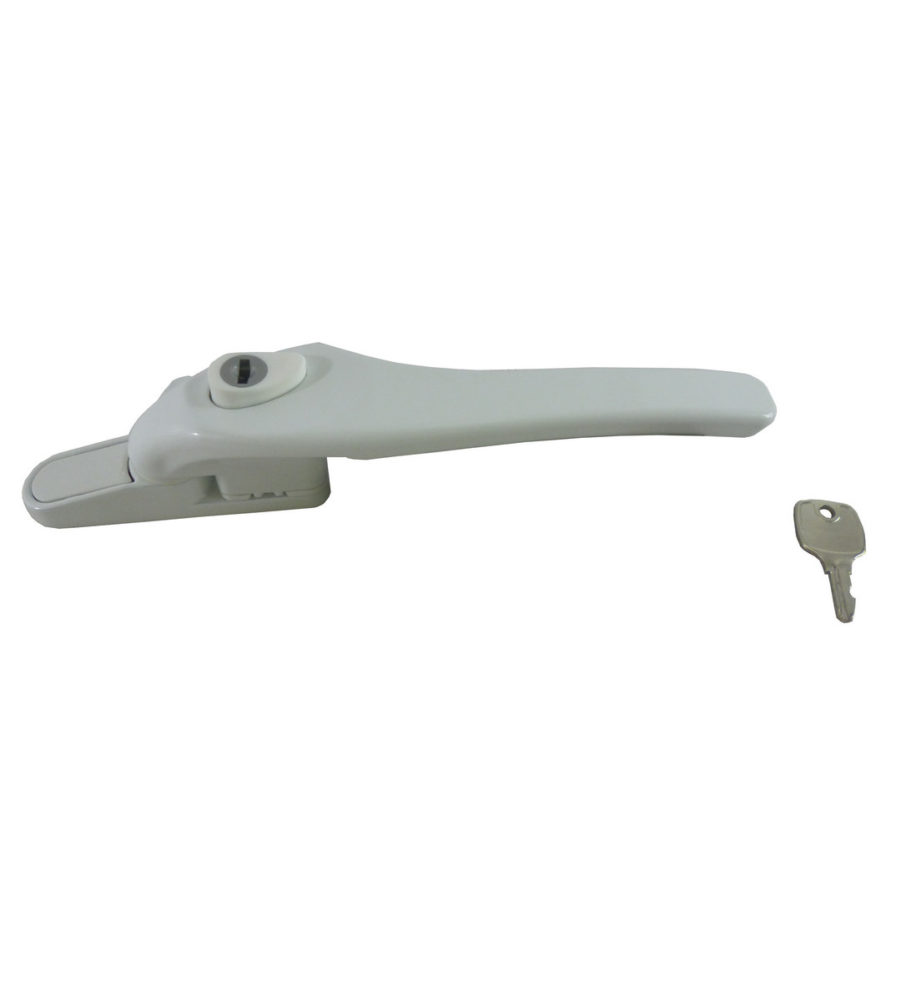 Sealco Timber Cockspur Window Handle Locking White Left Hand - Image 2