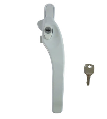 Sealco Timber Cockspur Window Handle Locking White Right Hand