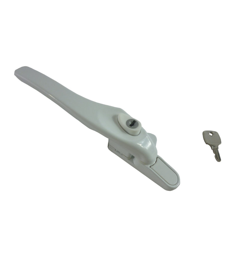 Sealco Timber Cockspur Window Handle Locking White Right Hand - Image 3