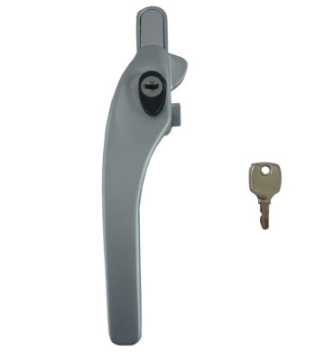 Sealco Timber Cockspur Window Handle Locking Satin Chrome Left Hand