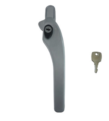 Sealco Timber Cockspur Window Handle Locking Satin Chrome Right Hand
