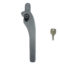 Sealco Timber Cockspur Window Handle Locking Satin Chrome Right Hand