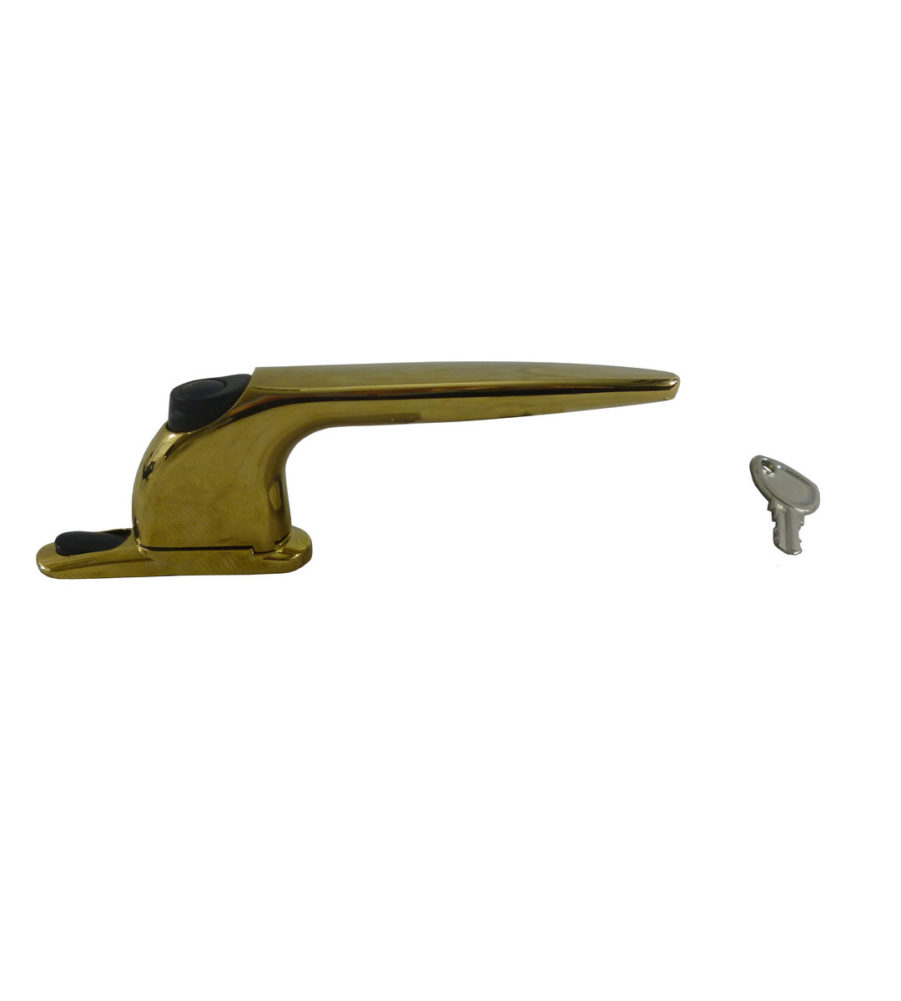 Trojan Hardware Sparta Cockspur Gold 9mm Backset LH Window Handle - Image 2