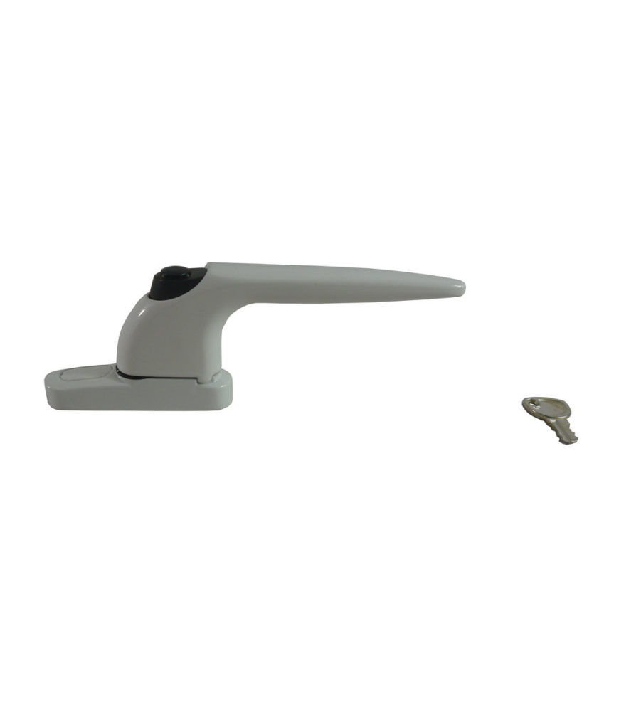 Trojan Hardware Sparta Cockspur White 9mm Backset LH Window Handle - Image 2