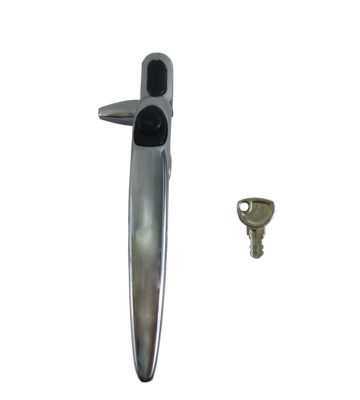 Trojan Hardware Sparta Cockspur Chrome 9mm Backset RH Window Handle