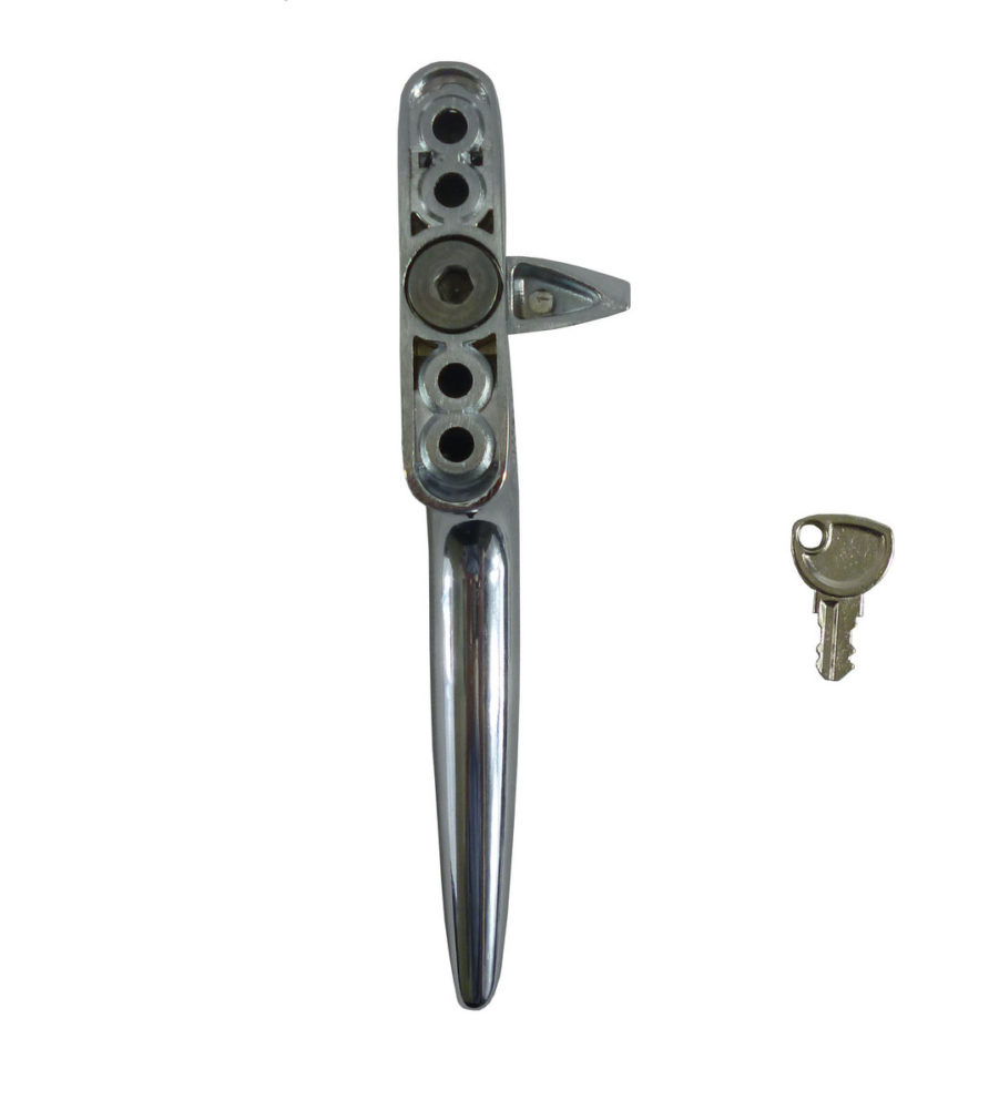 Trojan Hardware Sparta Cockspur Chrome 9mm Backset RH Window Handle - Image 3