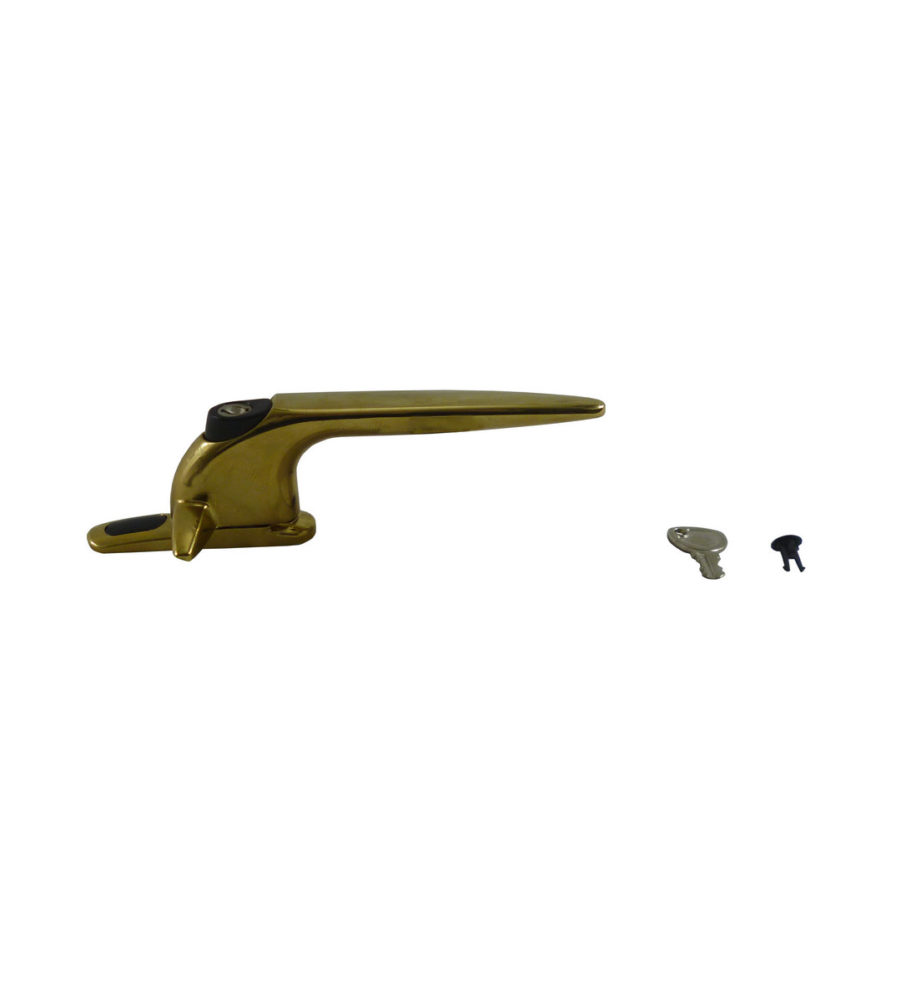 Trojan Hardware Sparta Cockspur Gold 9mm Backset RH Window Handle - Image 2
