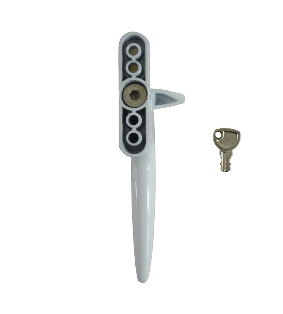 Trojan Hardware Sparta Cockspur White 9mm Backset RH Window Handle - Image 3