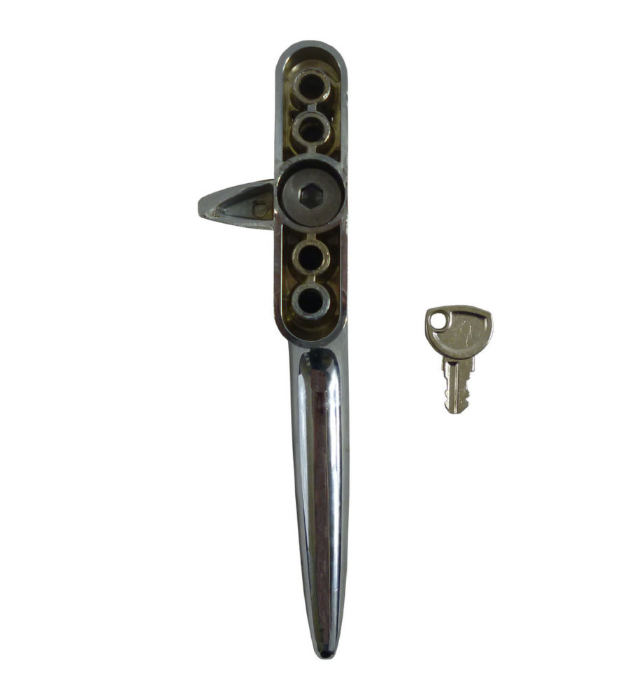 Trojan Hardware Sparta Cockspur Chrome 15.5mm Backset LH Window Handle - Image 2