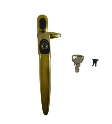 Trojan Hardware Sparta Cockspur Gold 15.5mm Backset LH Window Handle