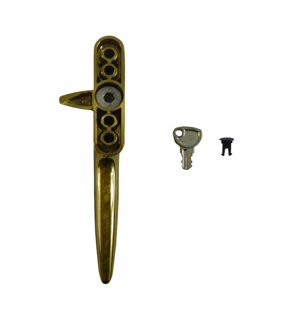 Trojan Hardware Sparta Cockspur Gold 15.5mm Backset LH Window Handle - Image 3