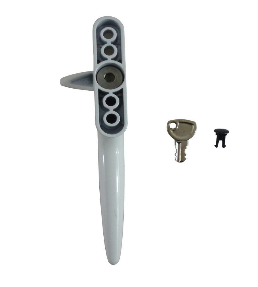 Trojan Hardware Sparta Cockspur White 15.5mm Backset LH Window Handle - Image 3