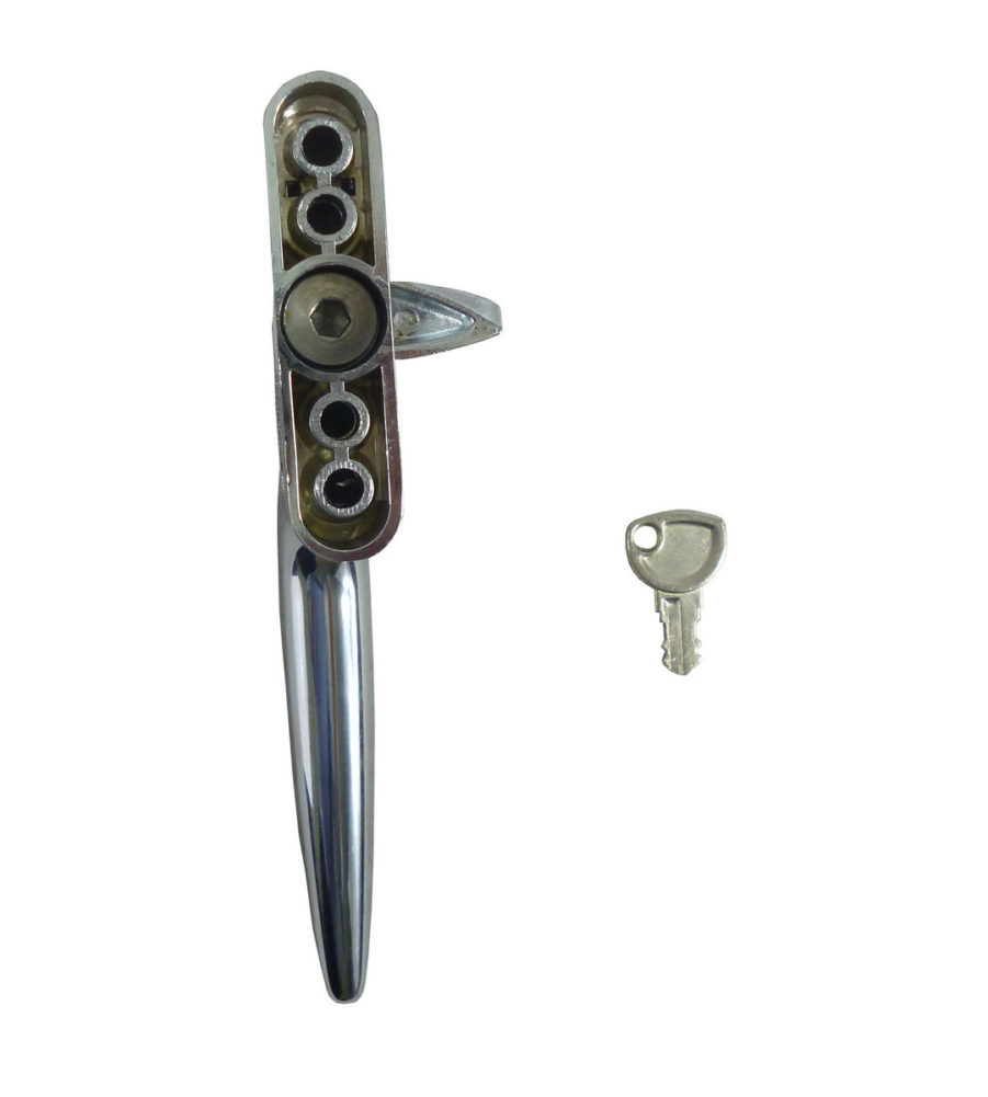 Trojan Hardware Sparta Cockspur Chrome 15.5mm Backset RH Window Handle - Image 2