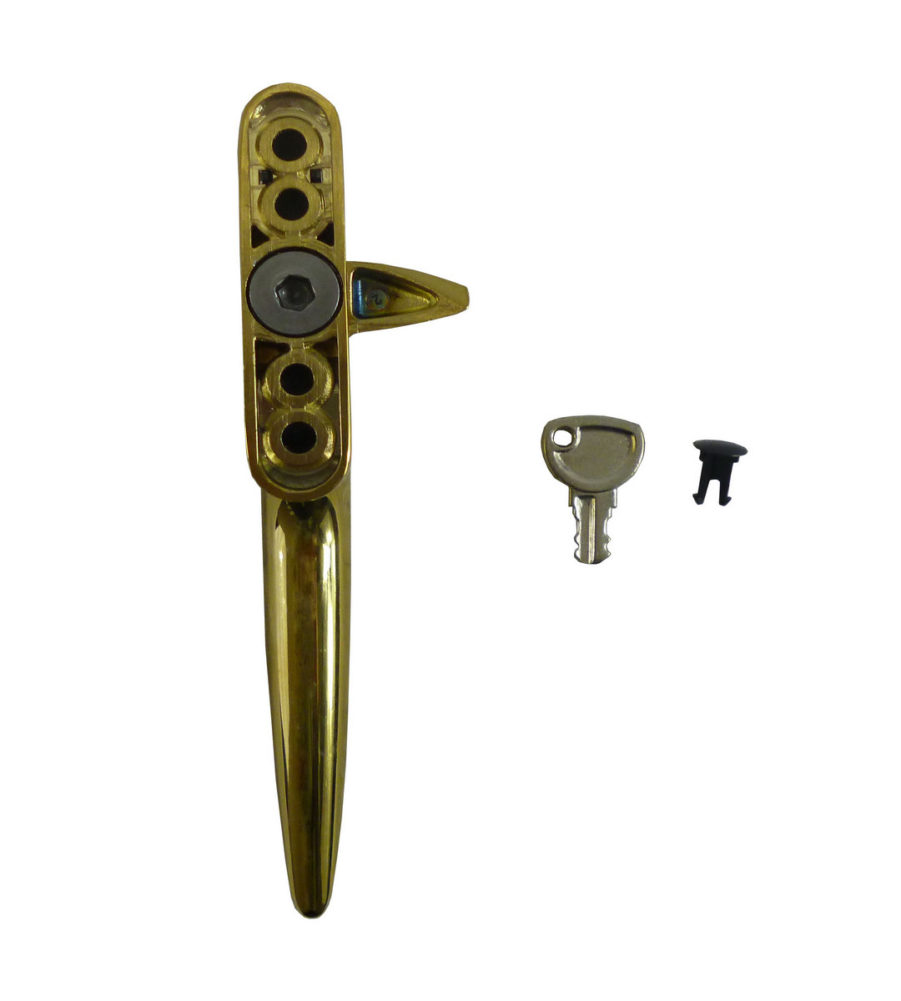 Trojan Hardware Sparta Cockspur Gold 15.5mm Backset RH Window Handle - Image 3