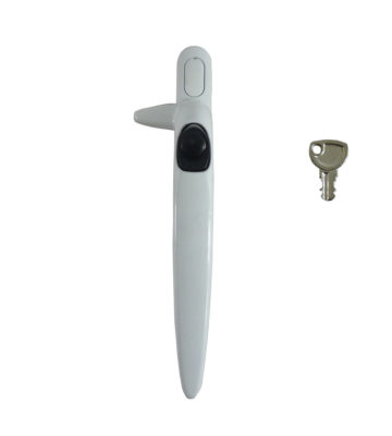 Trojan Hardware Sparta Cockspur White 15.5mm Backset RH Window Handle