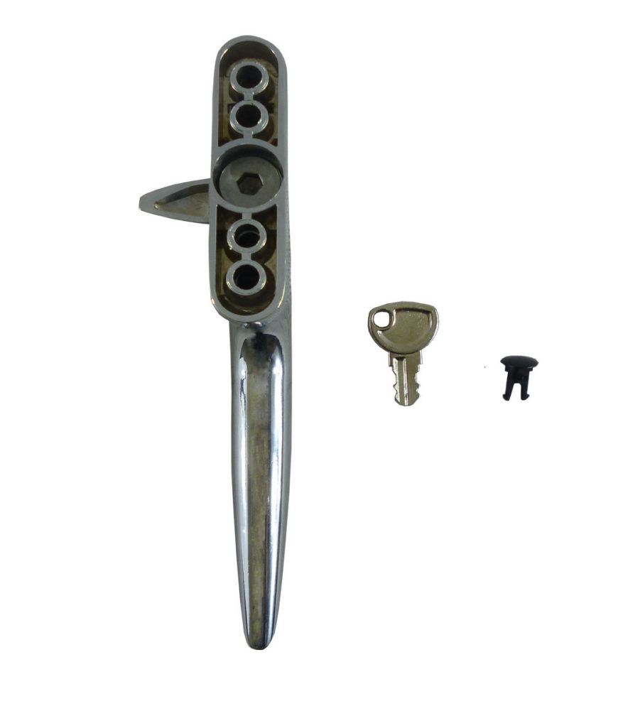 Trojan Hardware Sparta Cockspur Chrome 21mm Backset LH Window Handle - Image 2