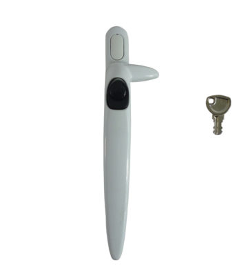 Trojan Hardware Sparta Cockspur White 21mm Backset LH Window Handle