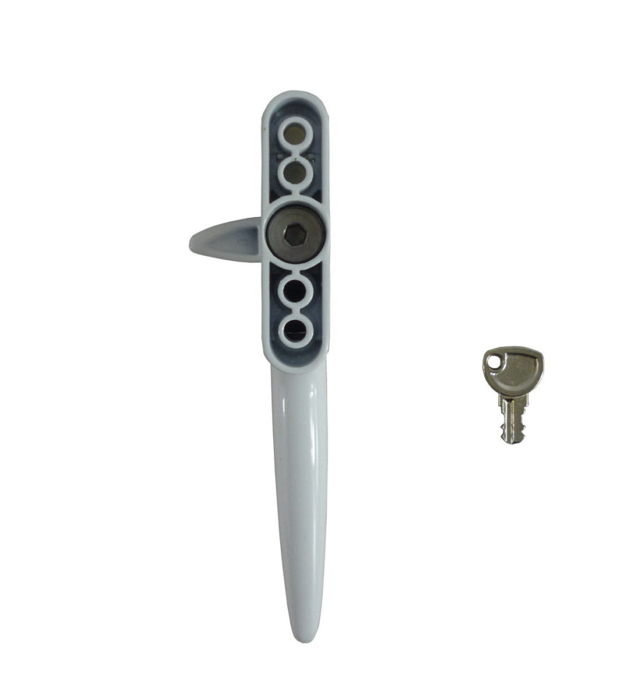 Trojan Hardware Sparta Cockspur White 21mm Backset LH Window Handle - Image 3