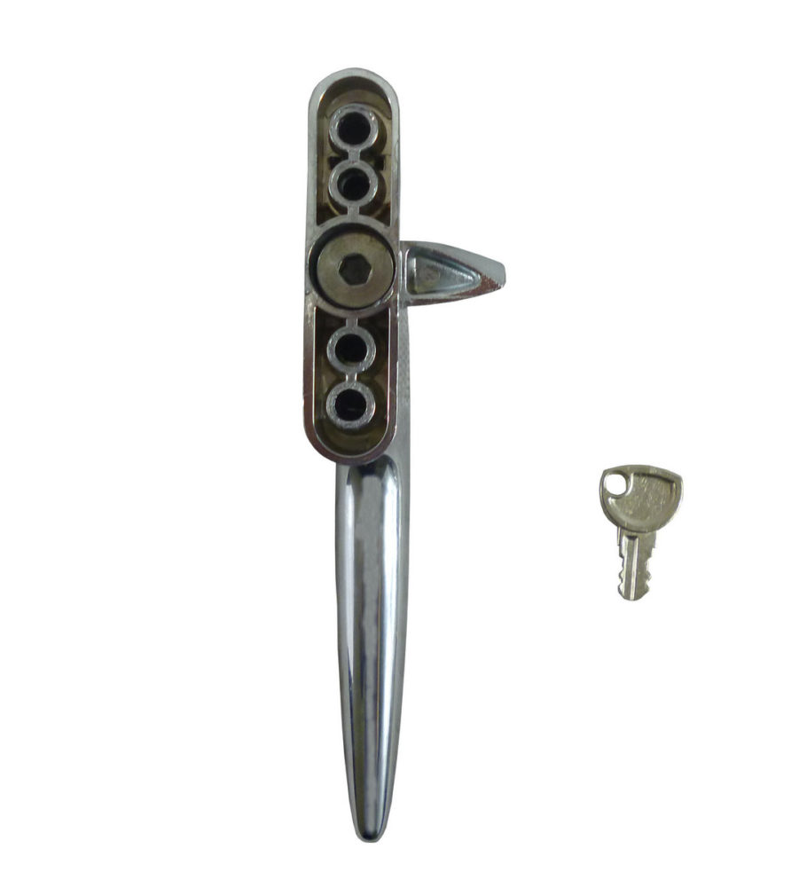 Trojan Hardware Sparta Cockspur Chrome 21mm Backset RH Window Handle - Image 2