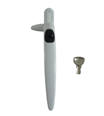 Trojan Hardware Sparta Cockspur White 21mm Backset RH Window Handle