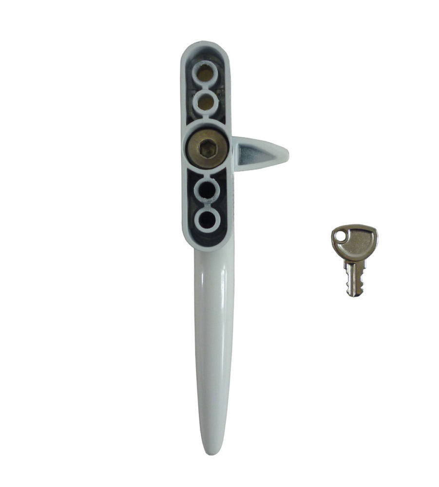 Trojan Hardware Sparta Cockspur White 21mm Backset RH Window Handle - Image 3