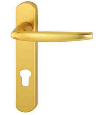 Hoppe Atlanta 1530/3831 Door Handle F77 Pol Brass