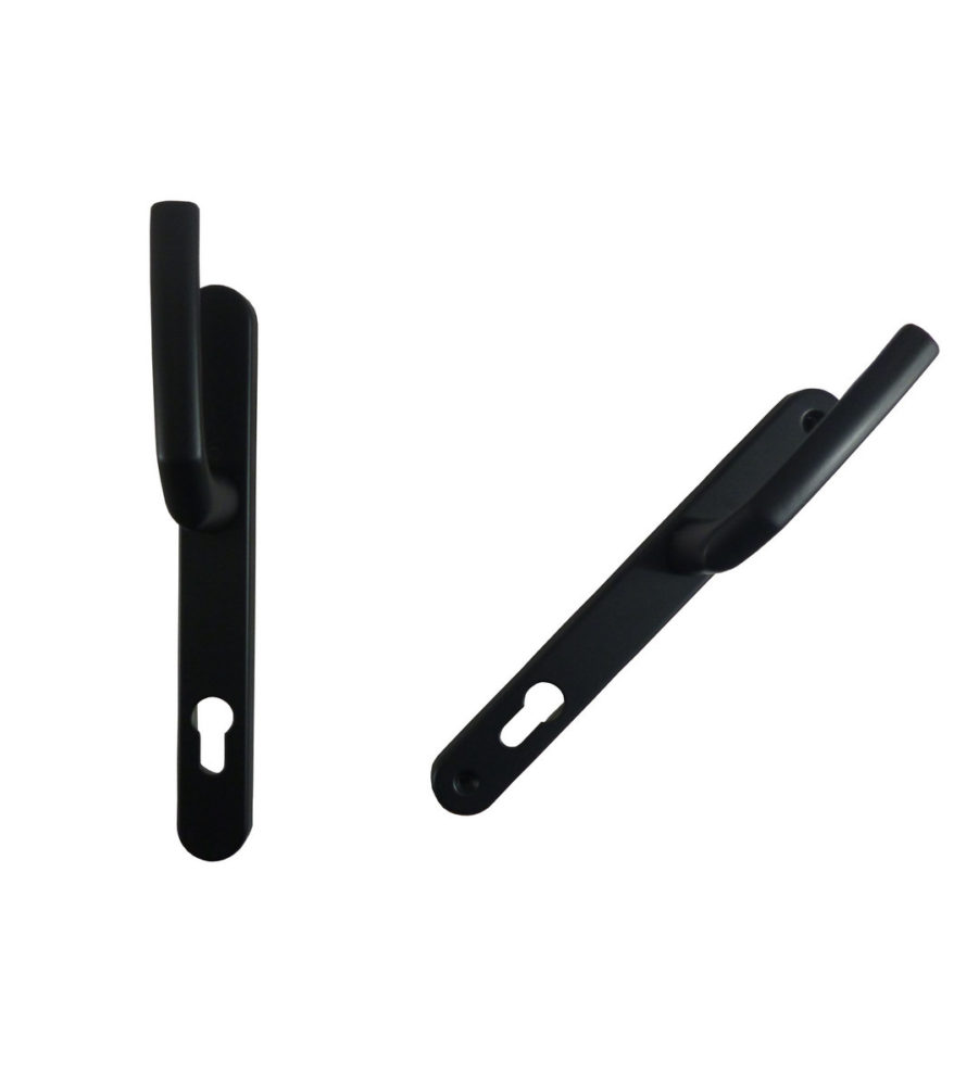 Hoppe Birmingham Long Backplate 3810N Black 92mm PZ, 215mm Centres Door Handle - Image 3