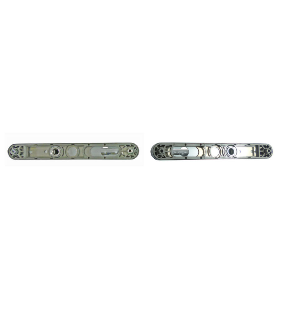 Hoppe Birmingham Long Backplate 3810N Polished Chrome 92mm PZ, 215mm Centres Door Handle - Image 2