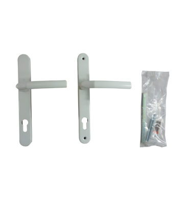 Hoppe Birmingham Long Backplate 3810N White 92mm PZ, 215mm Centres Door Handle