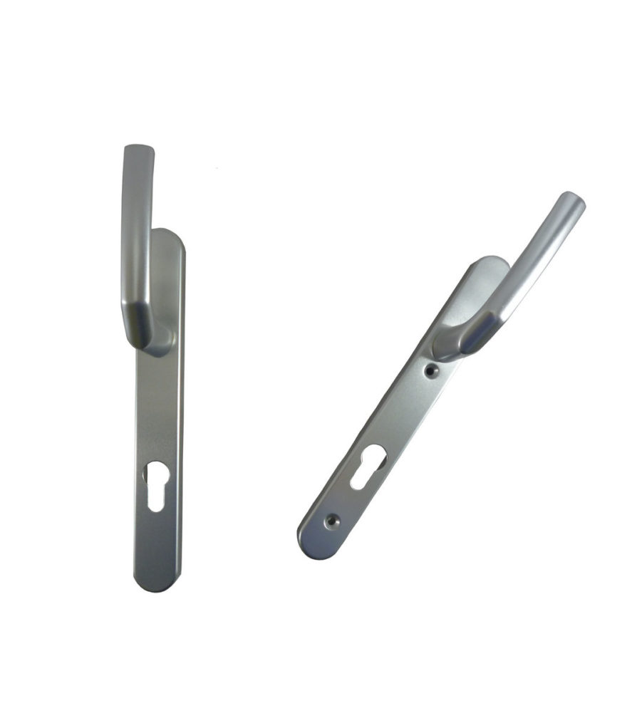 Hoppe Birmingham Short 3811N F1 Matt Silver 92mm Centre Door Handle - Image 3