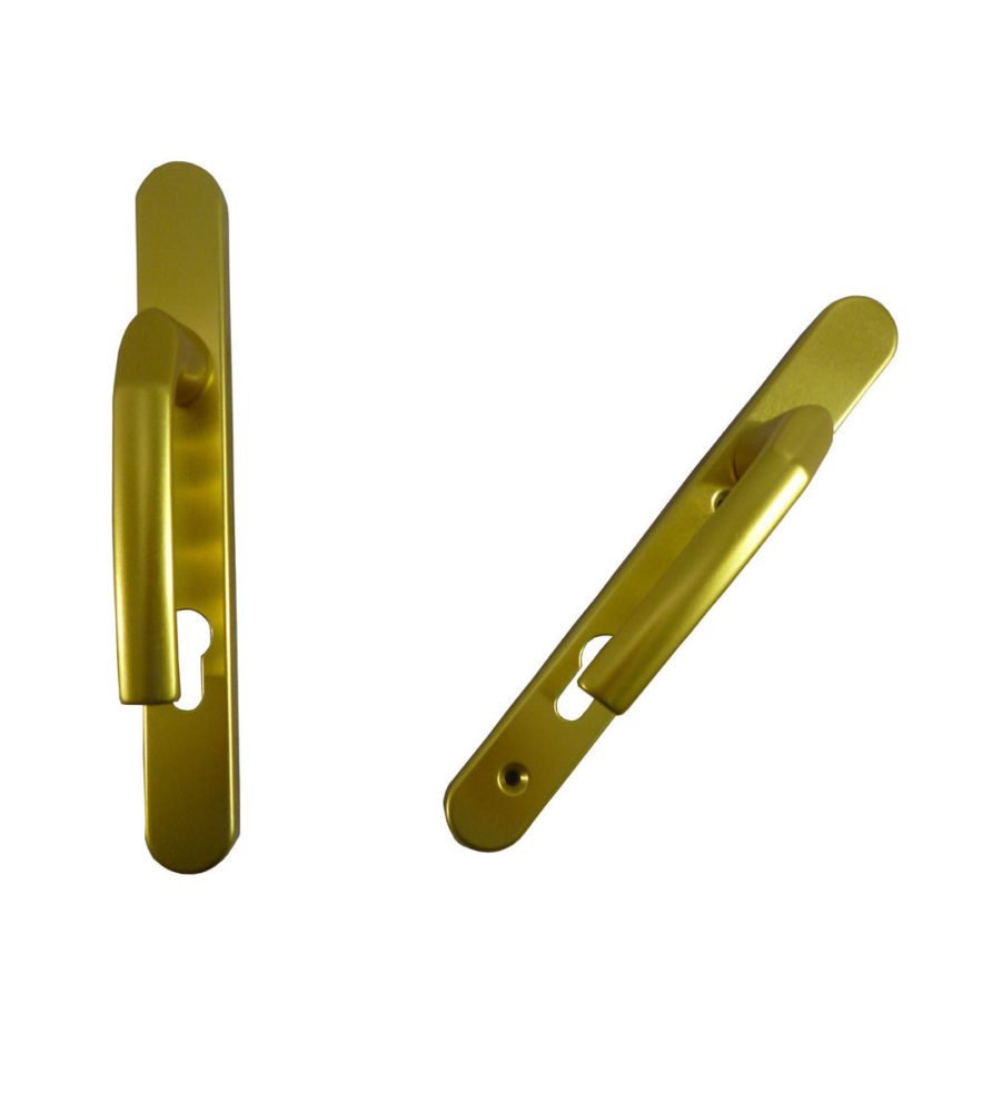 Hoppe Birmingham Short 3811N F3 Matt Gold 92mm Centre Door Handle - Image 3