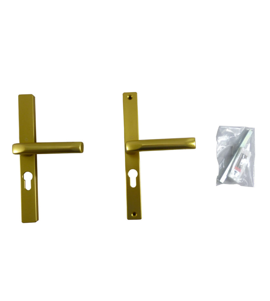 Hoppe F3 Matt Gold 48mm Centre Euro Profile Door Handle