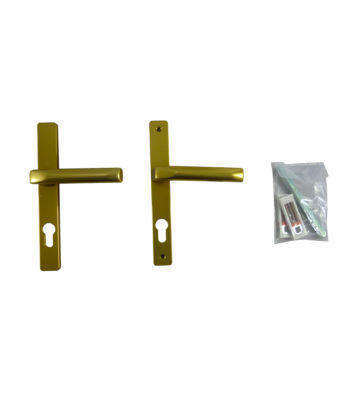 Hoppe F3 Matt Gold 70mm PZ, 180mm Centres Door Handle