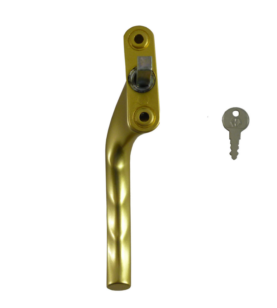 Hoppe Tokyo F3 Matt Gold Espag 40mm Right Hand Window Handle - Image 3