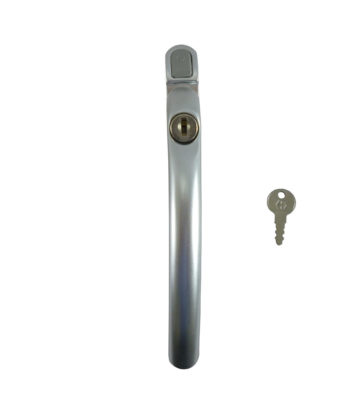 Hoppe Tokyo Inline F1 Matt Silver Locking 40mm Spindle Window Handle