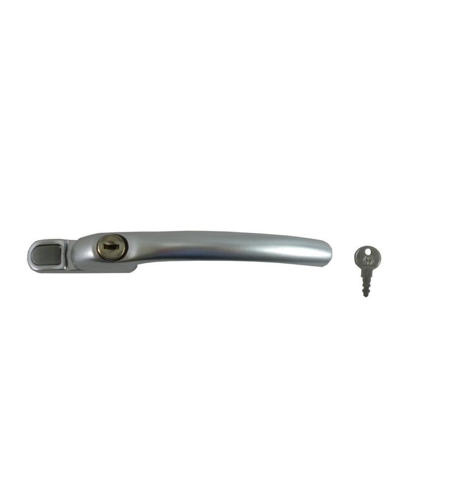 Hoppe Tokyo Inline F1 Matt Silver Locking 40mm Spindle Window Handle - Image 2