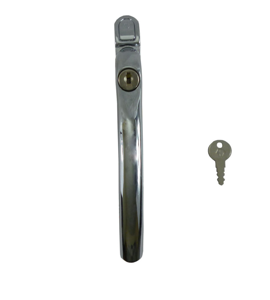 Hoppe Tokyo Inline Polished Chrome Locking 40mm Spindle Window Handle