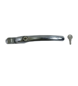Hoppe Tokyo Inline Polished Chrome Locking 40mm Spindle Window Handle - Image 2