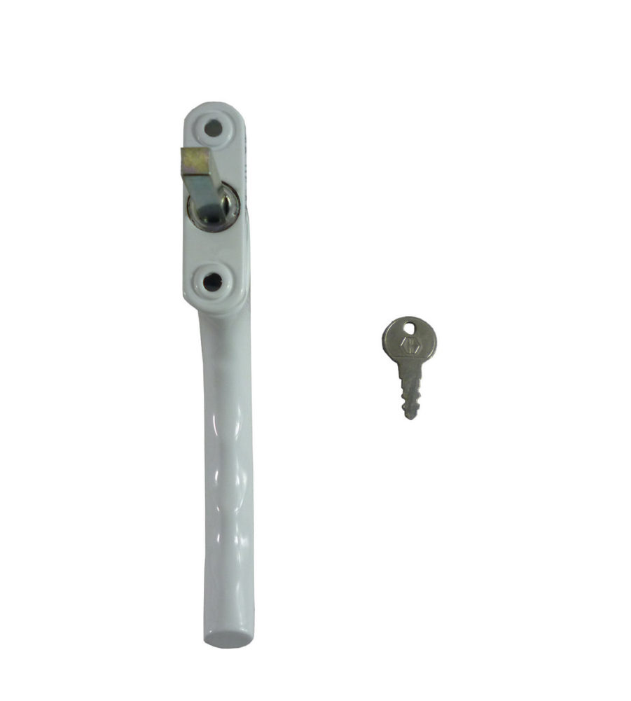 Hoppe Tokyo Inline White Locking 40mm Spindle Window Handle - Image 3
