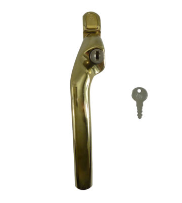 Hoppe Tokyo Polished Gold Espag 40mm Spindle Left Hand Window Handle