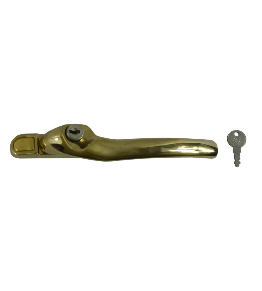 Hoppe Tokyo Polished Gold Espag 40mm Spindle Left Hand Window Handle - Image 2