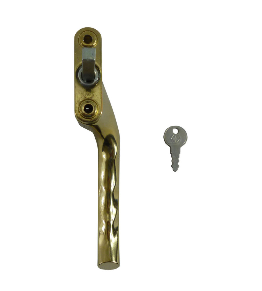 Hoppe Tokyo Polished Gold Espag 40mm Spindle Left Hand Window Handle - Image 3