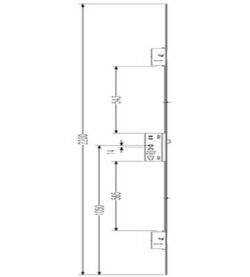 Lockmaster 2 Hook 45mm backset 92mm Centre Door Lock 20mm Faceplate PLSP18/45W-27 - Image 3