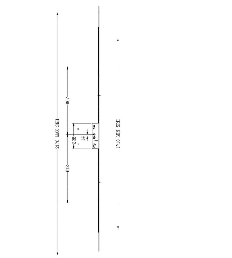 Lockmaster PLSP30-19 Sprung Slave Lock for French Doors 35mm Backset 92mm Centre - Image 4