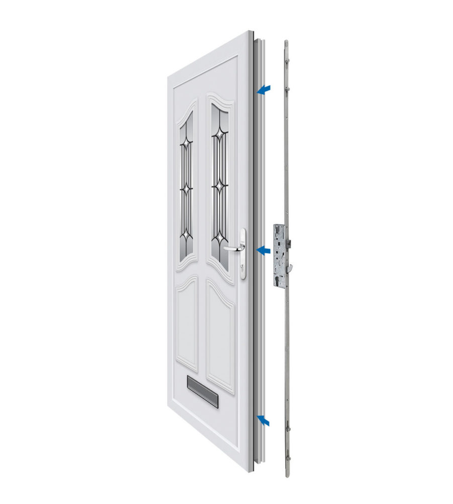 Yale Doormaster Universal 2 Roller 2 Mushroom 35mm Backset 92mm Centre Repair Lock - Image 2