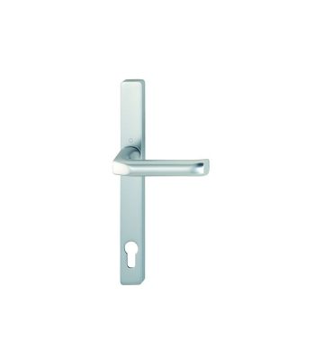 Hoppe F1 Matt Silver 70mm PZ, 180mm Centres Door Handle