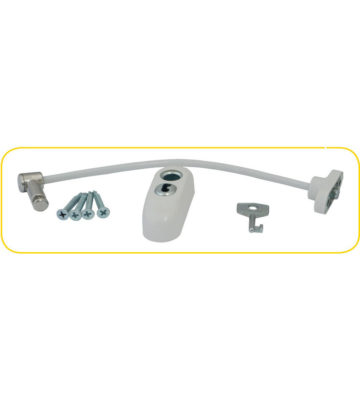 Max6mum Security Locking Window Restrictor White