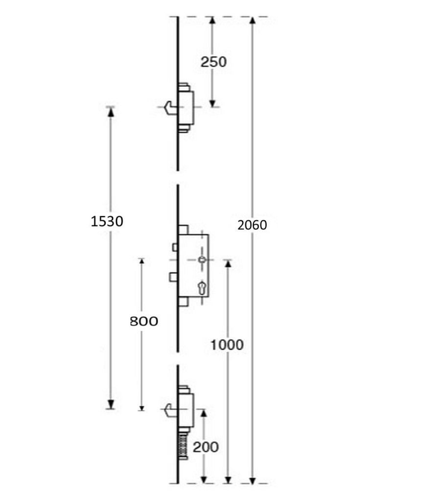 Fix 6151 Timber 2 Hook Door Lock Left Hand - Image 5